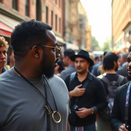A photographer capturing candid moments at a vibrant event in Brooklyn.